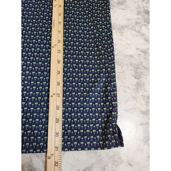 BCG Golf Men's Blue Tree Pattern Short Sleeve Collared Golf Polo Shirt Size 3XL - Picture 7 of 7